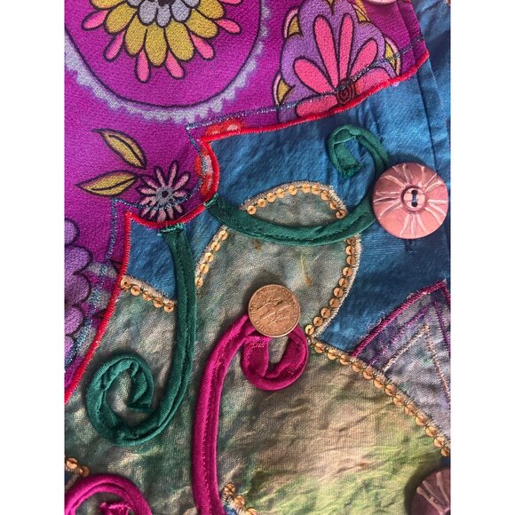 Daniel K Vintage Art Deco Funky Jacket 80s 90s Designer Ladies Size XL - Picture 6 of 10